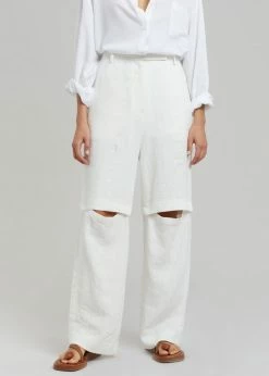 Blossom CLOTHING Tara Linen Pants - Off White
