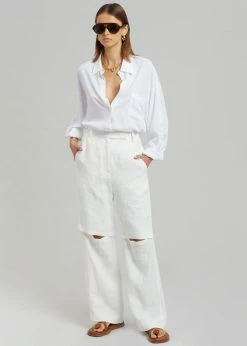 Blossom CLOTHING Tara Linen Pants - Off White