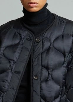 The Frankie Shop Teddy Quilted Jacket - Black