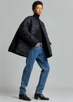 The Frankie Shop Teddy Quilted Jacket - Black