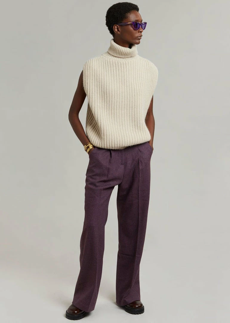 Brand new π Queen's Rabbit CLOTHING Teo Sleeveless Turtleneck - Birch π 6 Queen's Rabbit CLOTHING Teo Sleeveless Turtleneck - Birch