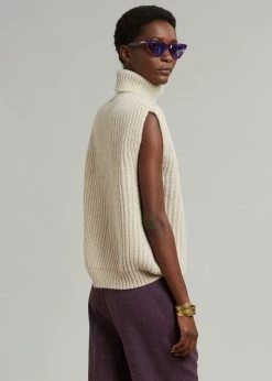 Brand new π Queen's Rabbit CLOTHING Teo Sleeveless Turtleneck - Birch π 14 Queen's Rabbit CLOTHING Teo Sleeveless Turtleneck - Birch