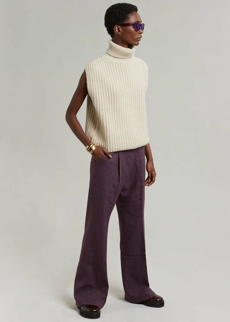 Brand new π Queen's Rabbit CLOTHING Teo Sleeveless Turtleneck - Birch π 4 Queen's Rabbit CLOTHING Teo Sleeveless Turtleneck - Birch