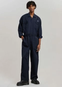 The Frankie Shop TFS Oversized Boiler Suit - Navy