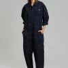 The Frankie Shop TFS Oversized Boiler Suit - Navy
