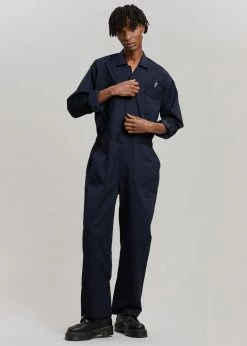 The Frankie Shop TFS Oversized Boiler Suit - Navy
