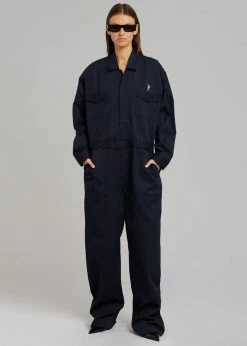 The Frankie Shop TFS Oversized Boiler Suit - Navy