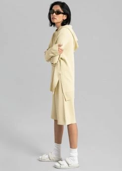 Blossom CLOTHING Thea Knit Bermuda Shorts - Straw