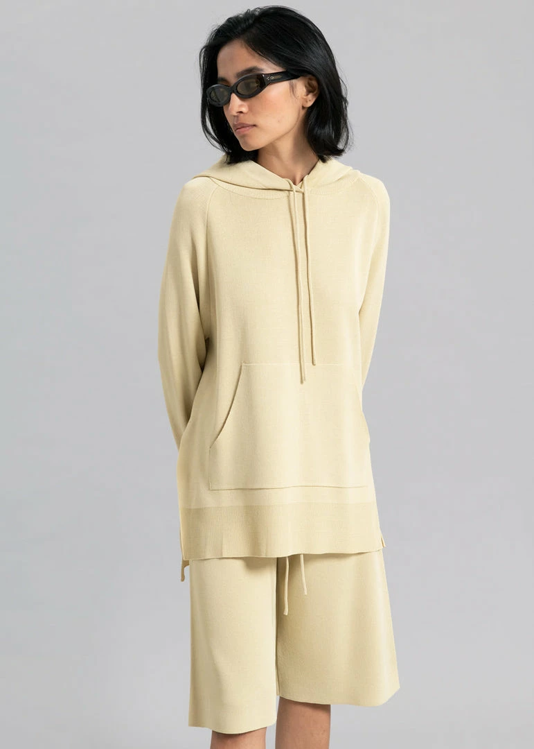 Hot Sale π Blossom Thea Knit Hoodie - Straw CLOTHING π 9 Blossom Thea Knit Hoodie - Straw CLOTHING