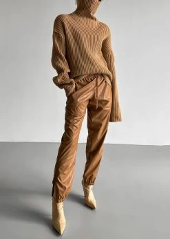 Paper Moon CLOTHING Thelma Ribbed Sweater - Camel
