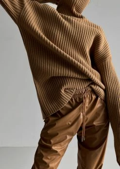 Paper Moon CLOTHING Thelma Ribbed Sweater - Camel