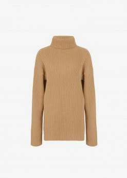 Paper Moon CLOTHING Thelma Ribbed Sweater - Camel
