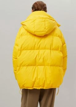 The Frankie Shop Tignes Recycled Long Puffer - Marigold