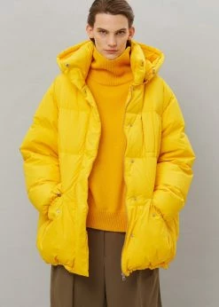 The Frankie Shop Tignes Recycled Long Puffer - Marigold