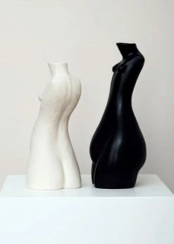 LIFESTYLE Anissa Kermiche Tit For Tat Tall Candlestick - Black