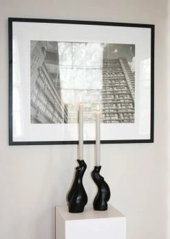 LIFESTYLE Anissa Kermiche Tit For Tat Tall Candlestick - Black