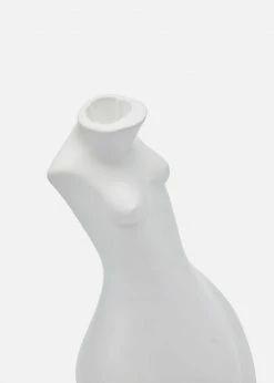 LIFESTYLE Anissa Kermiche Tit For Tat Tall Candlestick - White