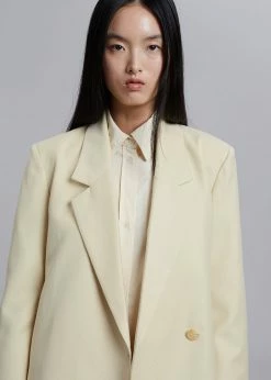The Frankie Shop Tolko Blazer - Pale Yellow CLOTHING