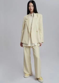 The Frankie Shop Tolko Blazer - Pale Yellow CLOTHING