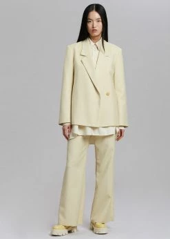 The Frankie Shop Tolko Blazer - Pale Yellow CLOTHING