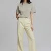 The Frankie Shop Tolko Pants - Pale Yellow