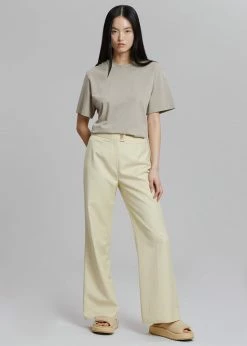 The Frankie Shop Tolko Pants - Pale Yellow