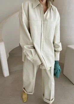 The Frankie Shop CLOTHING Tomo Pleated Pants - Beige