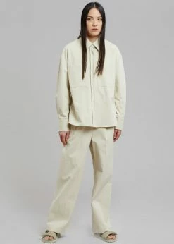 The Frankie Shop CLOTHING Tomo Pleated Pants - Beige