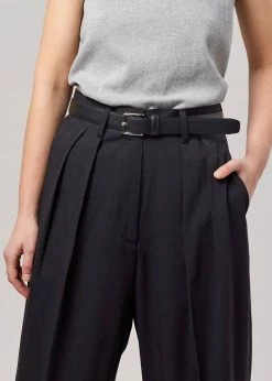 Paper Moon ACCESSORIES Toni Leather Belt - Black