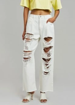 Doreen CLOTHING Tory Ripped Jeans - White
