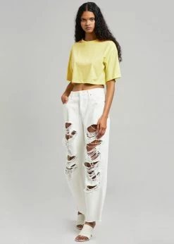 Doreen CLOTHING Tory Ripped Jeans - White