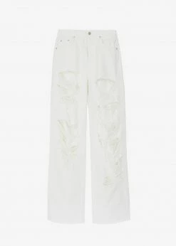 Doreen CLOTHING Tory Ripped Jeans - White
