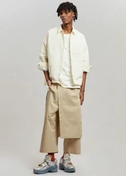 The Frankie Shop Tove Padded Shirt - Cream CLOTHING