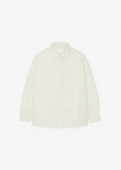 The Frankie Shop Tove Padded Shirt - Cream CLOTHING