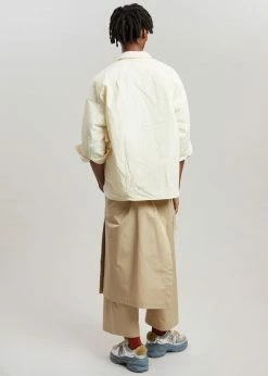 The Frankie Shop Tove Padded Shirt - Cream CLOTHING