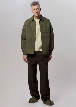 The Frankie Shop Tove Padded Shirt - Khaki CLOTHING