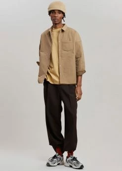 The Frankie Shop Tove Padded Shirt - Natural CLOTHING