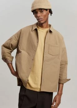 The Frankie Shop Tove Padded Shirt - Natural CLOTHING