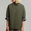 The Frankie Shop Tove Padded Shirt - Khaki CLOTHING