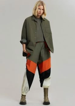 The Frankie Shop Tove Padded Shirt - Khaki CLOTHING