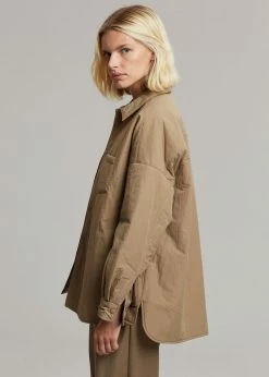 The Frankie Shop Tove Padded Shirt - Natural CLOTHING