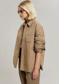 The Frankie Shop Tove Padded Shirt - Natural CLOTHING