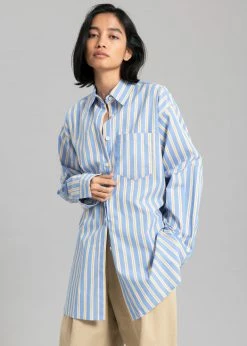 L'art Trin Stripe Shirt - Blue Combo CLOTHING