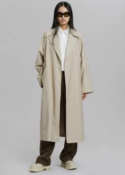 Plus Hong Tubi Trench Coat - Beige