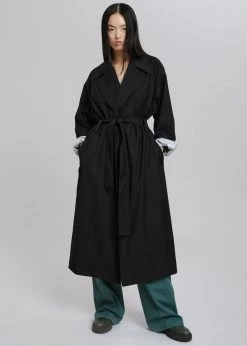 Plus Hong CLOTHING Tubi Trench Coat - Black