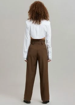 Discount π The Frankie Shop Uma Cropped π Shirt - White CLOTHING π 20 The Frankie Shop Uma Cropped Shirt - White CLOTHING