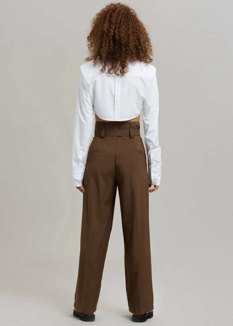 Discount π The Frankie Shop Uma Cropped π Shirt - White CLOTHING π 10 The Frankie Shop Uma Cropped Shirt - White CLOTHING