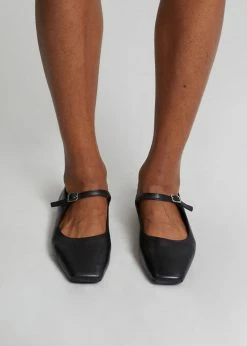 Vagabond Delia Strap Flats - Black SHOES