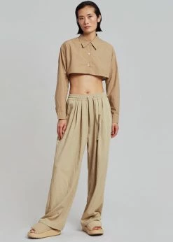 Havana Vala Wide Pants - Camel CLOTHING