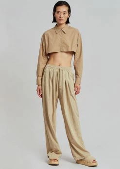 Havana Vala Wide Pants - Camel CLOTHING